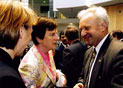 Lothar Mark mit der Leiterin der Friedrich-Ebert-Stiftung, Bundestagsvizeprsidentin a.D. Anke Fuchs.