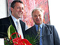Lothar Mark mit dem neuen Oberbürgermeister der Stadt Mannheim, Dr. Peter Kurz.